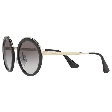 prada pr50ts damen sonnenbrille rund grey black glasbreite 54 mm|Prada Catwalk PR 50TS C54 1AB0A7 Sonnenbrillen kaufen.